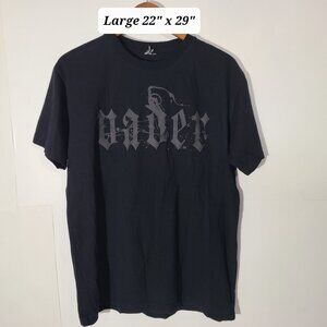 Vader Black Men's 2 Sided Large T-Shirt Polish Death Metal Officially Licensed